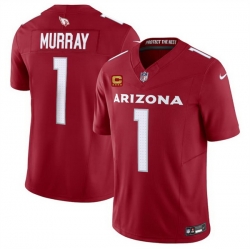 Men Arizona Cardinals 1 Kyler Murray Red 2024 F U S E  With 4 Star C Patch Vapor Untouchable Limited Stitched Football Jersey