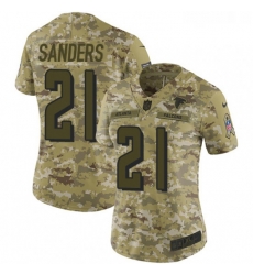 Womens Nike Atlanta Falcons 21 Deion Sanders Limited Camo 2018 Salute to Service NFL Jersey