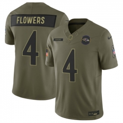 Men Baltimore Ravens 4 Zay Flowers Olive 2025 F U S E  Salute to Service Limited Football Jersey Men Baltimore Ravens 4 Zay Flowers Olive 2025 F U S E  Salute to Service Limited Football Jersey