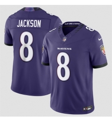 Men Baltimore Ravens 8 Lamar Jackson Purple 2026 F U S E Vapor Stitched Limited Football Jersey Men Baltimore Ravens 8 Lamar Jackson Purple 2026 F U S E Vapor Stitched Limited Football Jersey