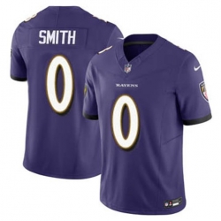 Youth Baltimore Ravens Roquan Smith #0 Purple 2023 F U S E Vapor Jersey