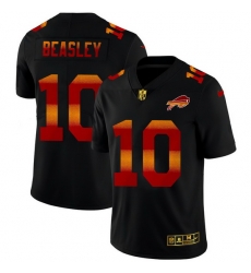 Buffalo Bills 10 Cole Beasley Men Black Nike Red Orange Stripe Vapor Limited NFL Jersey