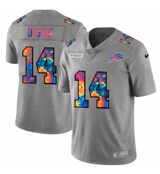 Buffalo Bills 14 Stefon Diggs Men Nike Multi Color 2020 NFL Crucial Catch NFL Jersey Greyheather