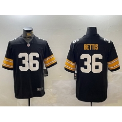 Men-27s-Pittsburgh-Steelers--2336-Jerome-Bettis-Black-Vapor-Untouchable-Stitched-Football-Jersey-935-64479