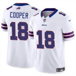 Men Buffalo Bills 18 Amari Cooper White 2024 F U S E Vapor Untouchable Limited Stitched Football Jersey