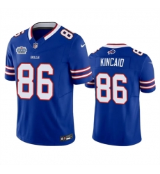 Men Buffalo Bills 86 Dalton Kincaid Blue 2023 F U S E  With Prem1ere Patch Vapor Untouchable Limited Stitched Football Jersey