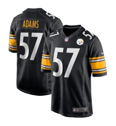 Men PITTSBURGH Steelers 57 Montravius Adams Vapor Limited Black Jerseys 394