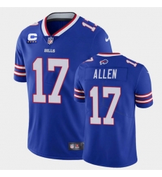 Men's Buffalo Bills #17 Josh Allen Royal With 4-star C Patch 2022 Vapor Untouchable Limited Stitched Jersey