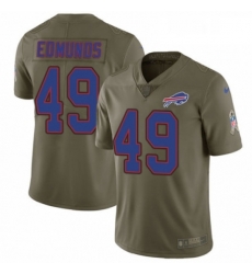 Mens Nike Buffalo Bills 49 Tremaine Edmunds Limited Olive 2017 Salute to Service NFL Jersey