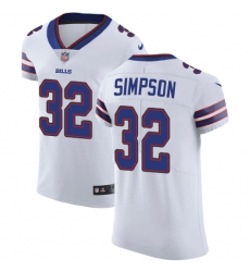 Nike Bills #32 O J Simpson White Mens Stitched NFL Vapor Untouchable Elite Jersey