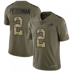 Youth Nike Bills #2 Nathan Peterman Olive Camo Stitched NFL Limited 2017 Salute to Service Jersey Youth Nike Bills #2 Nathan Peterman Olive Camo Stitched NFL Limited 2017 Salute to Service Jersey