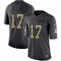 Youth Nike Buffalo Bills 17 Josh Allen Limited Black 2016 Salute to Service NFL Jersey Youth Nike Buffalo Bills 17 Josh Allen Limited Black 2016 Salute to Service NFL Jersey