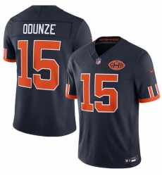 Men Chicago Bears  15 Rome Odunze Navy 2026 F U S E  Rivalries Collection Limited Stitched Football Jersey