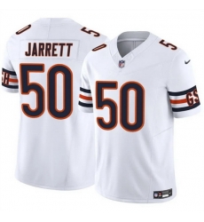 Men Chicago Bears 50 Grady Jarrett White 2025 F U S E  Vapor Untouchable Limited Stitched Football Jersey Men Chicago Bears 50 Grady Jarrett White 2025 F U S E  Vapor Untouchable Limited Stitched Football Jersey