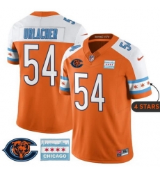 Men Chicago Bears 54 Brian Urlacher Orange Alternate City Edition F U S E With Chicago Flag Vapor Untouchable Limited Stitched Football Jersey Men Chicago Bears 54 Brian Urlacher Orange Alternate City Edition F U S E With Chicago Flag Vapor Untouchable Limited Stitched Football Jersey