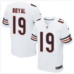Nike Chicago Bears #19 Eddie Royal White Mens Stitched NFL Elite Jersey