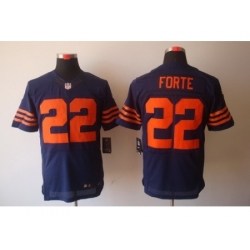 Nike Chicago Bears 22 Matt Forte Blue Elite Orange Number NFL Jersey Nike Chicago Bears 22 Matt Forte Blue Elite Orange Number NFL Jersey