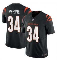 Men Cincinnati Bengals 34 Samaje Perine Black 2025 F U S E  Vapor Untouchable Limited Stitched Football Jersey Men Cincinnati Bengals 34 Samaje Perine Black 2025 F U S E  Vapor Untouchable Limited Stitched Football Jersey