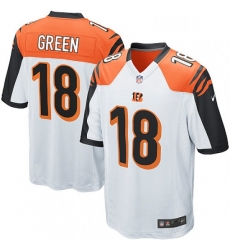 Mens Nike Cincinnati Bengals 18 AJ Green Game White NFL Jersey