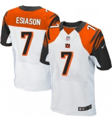 Mens Nike Cincinnati Bengals 7 Boomer Esiason Elite White NFL Jersey