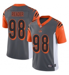 Nike Bengals 98 D J  Reader Silver Men Stitched NFL Limited Inverted Legend Jersey