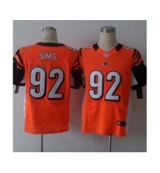 nike nfl jerseys cincinnati bengals 92 sims orange[Elite][sims]