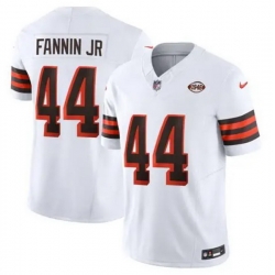 Men Cleveland Browns Harold Fannin Jr #44 White F U S E Stitched NFL Jersey