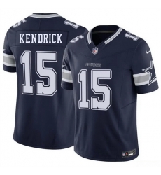 Men Dallas Cowboys  15 Derion Kendrick Navy 2026 F U S E Vapor Untouchable Limited Stitched Football Jersey