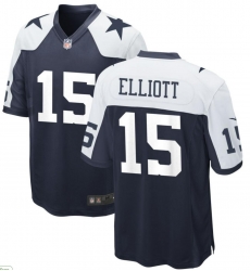 Men Dallas Cowboys Ezekiel Elliott #15 Thanksgivens Stitched NFL Jersey