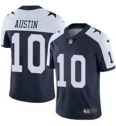 Nike Cowboys 10 Tavon Austin Navy Throwback Vapor Untouchable Limited Jersey