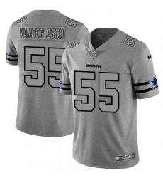 Nike Cowboys 55 Leighton Vander Esch 2019 Gray Gridiron Gray Vapor Untouchable Limited Jersey