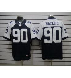 Nike Dallas Cowboys 90 Jay Ratliff Blue Elite Thankgivings NFL Jersey