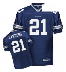 Reebok Dallas Cowboys 21 Deion Sanders Navy Blue Team Color Authentic Throwback NFL Jersey