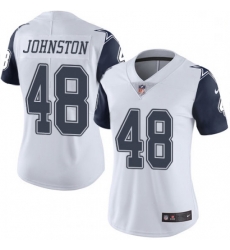 Women Dallas Cowboys Daryl Johnston 84 Nike Rush Limited Jersey