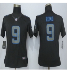 Women New New Dallas cowboys #9 Tony Romo Impact Limited Black Jerseys