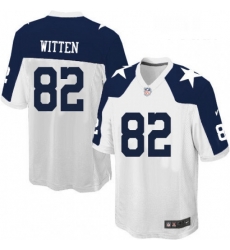 Youth Nike Dallas Cowboys 82 Jason Witten Limited White Throwback Alternate NFL Jersey