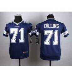 nike youth nfl jerseys dallas cowboys 71 collins blue[nike]