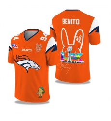 Men Denver Broncos Orange 2025 2026 Bowl LX Print Jersey