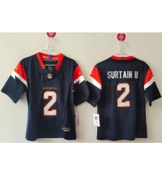 Women Denver Broncos 2 Pat Surtain II Navy 2024 F U S E Throwback Stitched Jersey  Women Denver Broncos 2 Pat Surtain II Navy 2024 F U S E Throwback Stitched Jersey