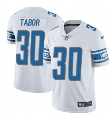 Nike Lions #30 Teez Tabor White Youth Stitched NFL Vapor Untouchable Limited Jersey