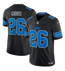 Youth Detroit Lions 26 Jahmyr Gibbs Black 2024 F U S E  2nd Alternate Vapor Limited Stitched