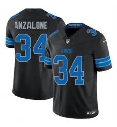 Youth Detroit Lions Alex Anzalone #34 Black Vapor Stitched Nike NFL Jersey