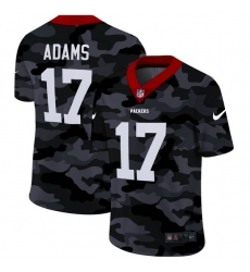 Green Bay Packers 17 Davante Adams Men Nike 2020 Black CAMO Vapor Untouchable Limited Stitched NFL Jersey