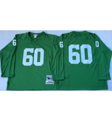 Men Green Bay Green Bay Packers 60 Rob Davis Green M&N Throwback Jersey