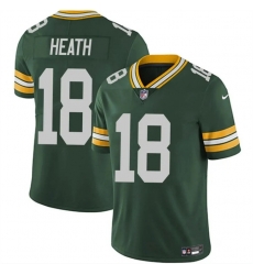 Men Green Bay Packers 18 Malik Heath Green Vapor Untouchable Limited Stitched Jersey