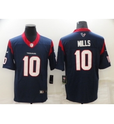 Men Houston Texans 10 Davis Mills Navy Vapor Untouchable Limited Stitched Jersey