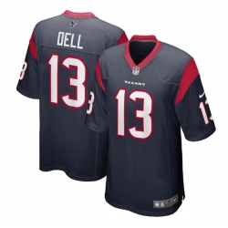 Men Houston Texans 13 Tank Dell Navy Stitched Game Jersey Men Houston Texans 13 Tank Dell Navy Stitched Game Jersey