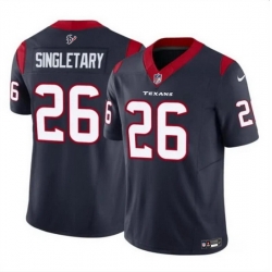 Men Houston Texans 26 Devin Singletary Navy 2023 F U S E Vapor Untouchable Stitched Football Jersey Men Houston Texans 26 Devin Singletary Navy 2023 F U S E Vapor Untouchable Stitched Football Jersey