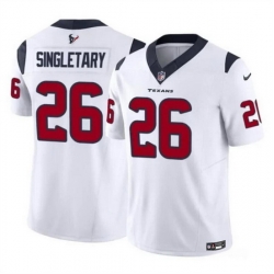 Men Houston Texans 26 Devin Singletary White 2023 F U S E Vapor Untouchable Stitched Football Jersey Men Houston Texans 26 Devin Singletary White 2023 F U S E Vapor Untouchable Stitched Football Jersey