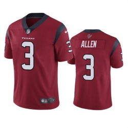 Men Houston Texans 3 Kyle Allen Red Vapor Untouchable Limited Stitched Jersey Men Houston Texans 3 Kyle Allen Red Vapor Untouchable Limited Stitched Jersey